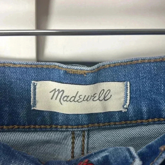 Madewell High Rise Denim Boyshorts Button Through Edition G1064 Size 26 - Picture 6 of 12